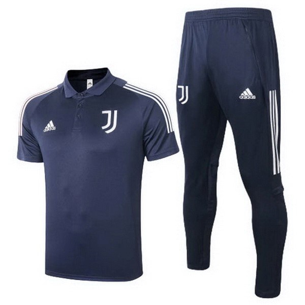 Polo Conjunto Completo Juventus 2020 2021 Azul Marino